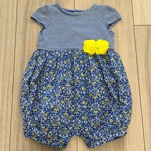 Carter’s Baby Girl Floral and Stripe Romper